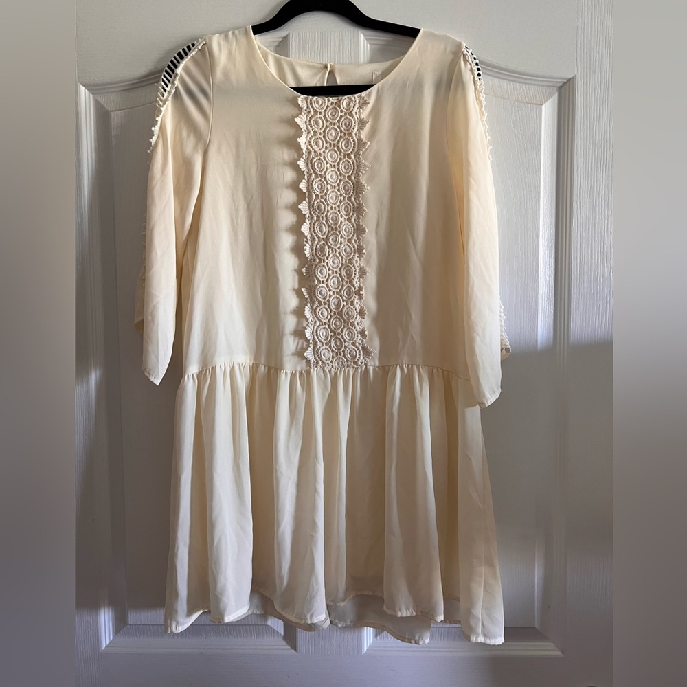 Drop waist mini dress